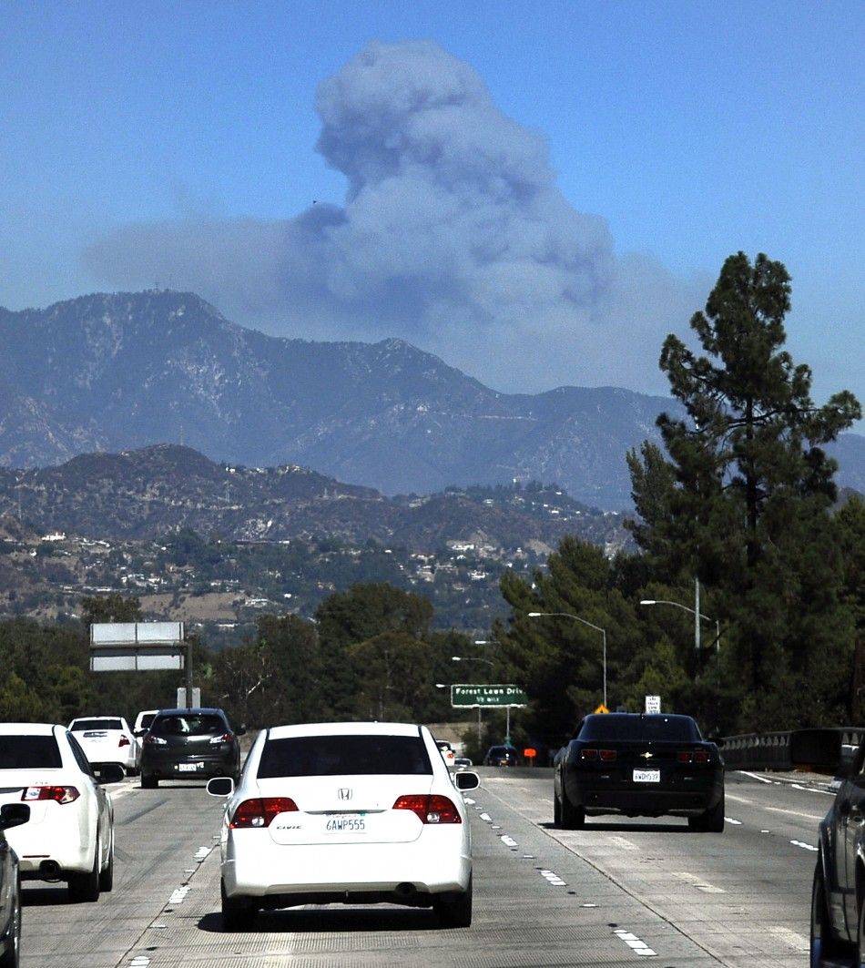 Labor Day Weekend Visitors Evacuated From Angeles National Forest Following Wildfire PHOTOS