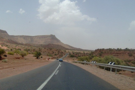 Morocco highway near Marrakesh