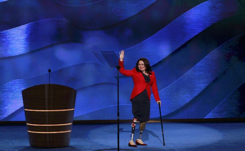 Tammy Duckworth Cheered in Democratic National Convention Photos