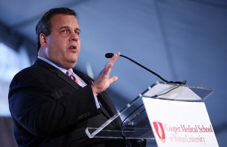 Governor Chris Christie speaks at the Groundbreaking Ceremony for Cooper Medical School of Rowan University in Camden, N.J. on Wednesday, Oct. 27, 2010. 