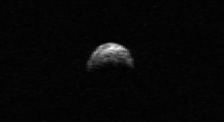 This radar image of asteroid 2005 YU55 was generated from data taken in April of 2010 by the Arecibo Radar Telescope in Puerto Rico.