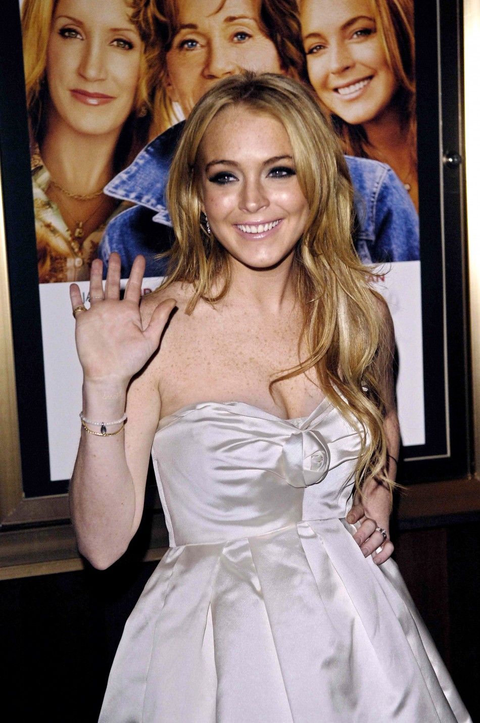 File photo of actress Lindsay Lohan at a film premiere in New York