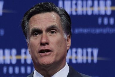 U.S. Republican presidential candidate Mitt Romney