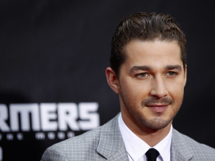 Cast member Shia LaBeouf arrives for the premiere of &quot;Transformers: Dark of The Moon&quot; in Times Square in New York