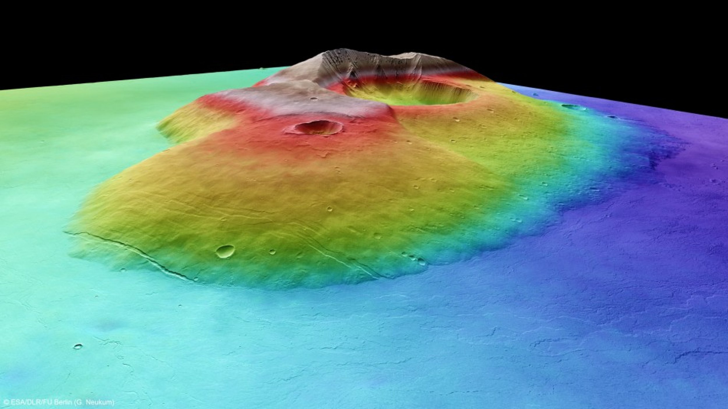 Four-Billion-Year Old 039Unusual039 Battered Volcano Found on Mars