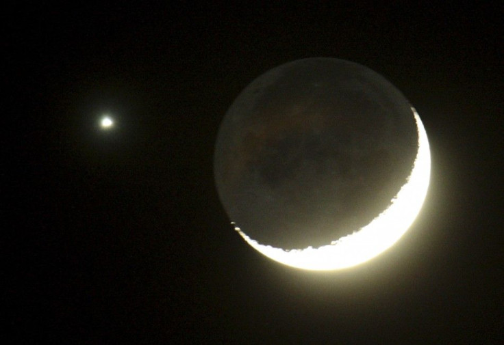 Jupiter alongside the Moon