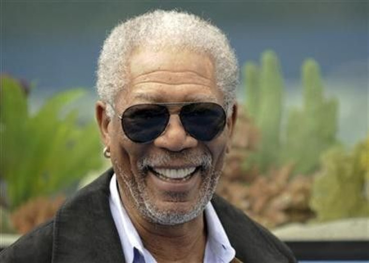 Actor Morgan Freeman arrives at the movie ''Dolphin Tale'' world premiere in Los Angeles, California