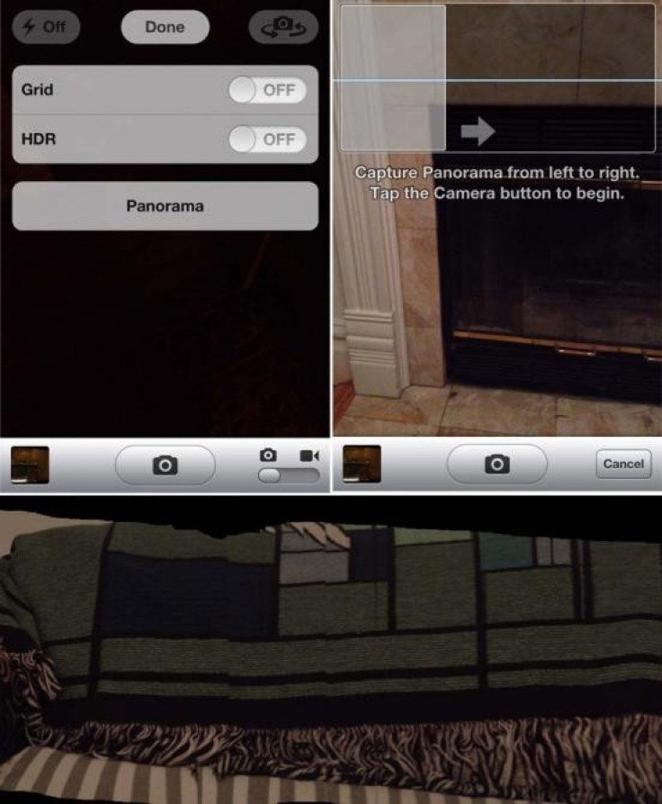 Secret panoramic camera mode on iPhone iOS 5
