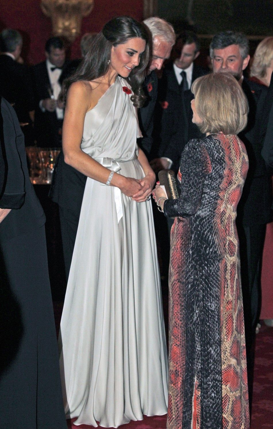 Kate Middleton Dons One-Shoulder Jenny Packham at St. Jamess Gala Dinner