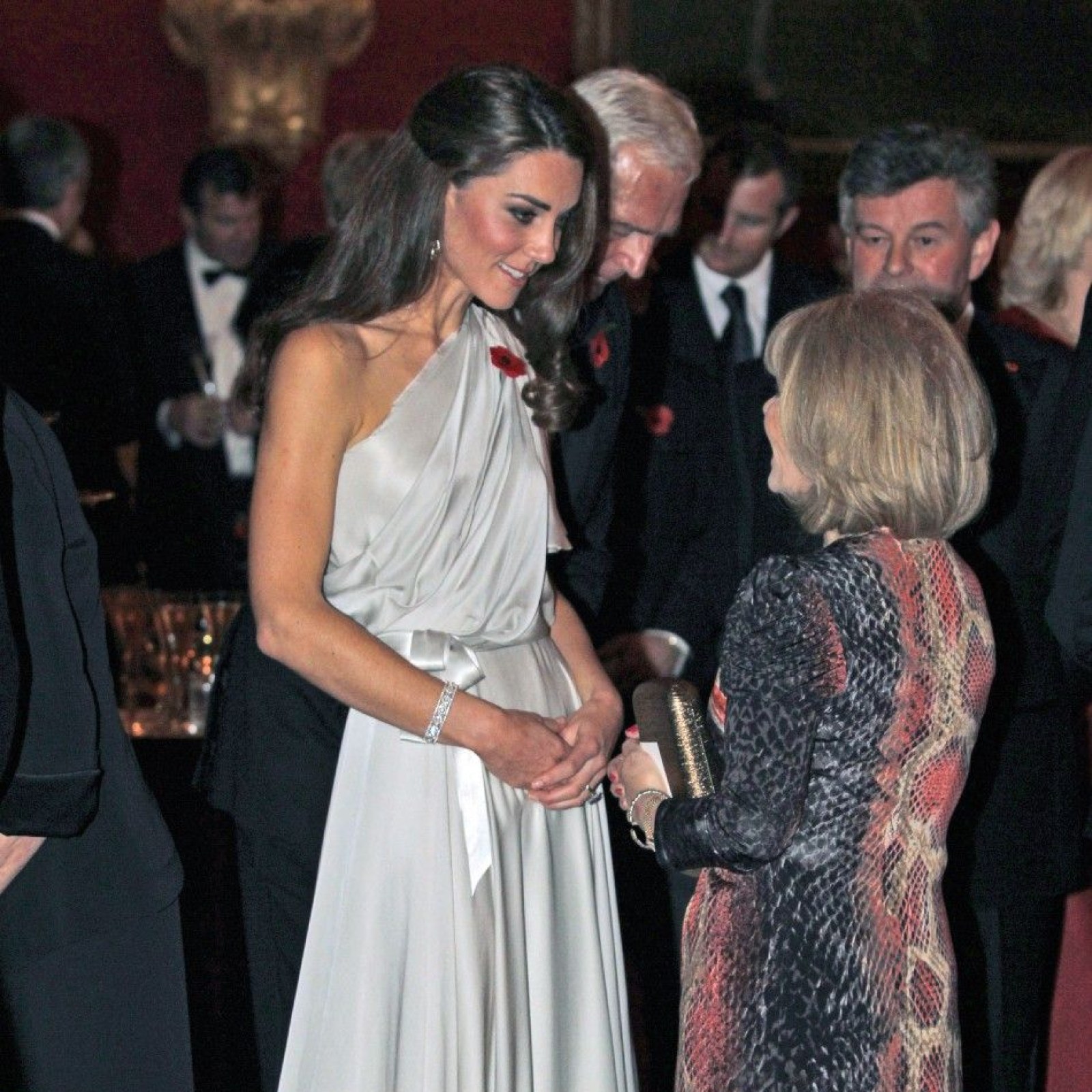 kate middleton one shoulder dress Kate Middleton Was a Modern Princess in a White One-Shoulder Dress at the 2019 BAFTA Awards
