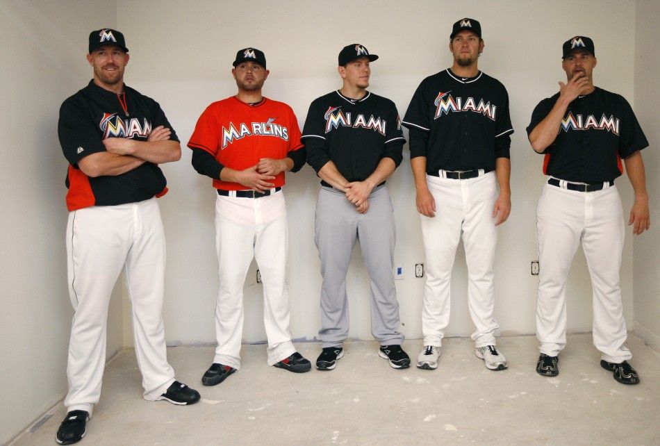 Miami Marlins' Snazzy New Uniforms Make Their Debut [PHOTOS]