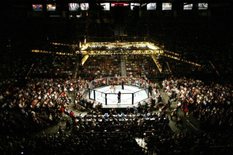 Nick Diaz and Josh Neers fight in the welterweight bout at UFC 62 at Mandalay Bay in Las Vegas, Nevada