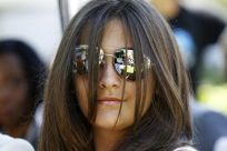 Paris-Michael Katherine Jackson, daughter of late singer Michael Jackson, attends a private ceremony at the Children's Hospital in Los Angeles