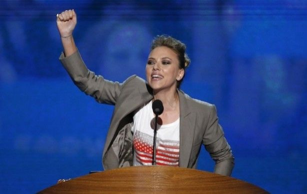 Scarlett Johannson Speaks At DNC