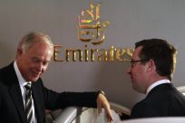 Qantas CEO Alan Joyce, Emirates President Tim Clark