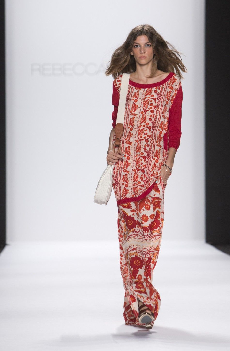 Rebecca Minkoff unveiled her pool party-themed Spring 2013 collection inspired by photographer Slim Aarons at Mercedes-Benz Fashion Week in New York on Friday with Lauren Conrad,  AnnaSophia Robb and Olympic swimmer Ryan Lochte seated front row. The colle