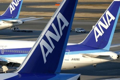 Aircraft of Japan's second-largest airline All Nippon Airways Co., Ltd. (ANA) sit parked at Haneda airport in Tokyo