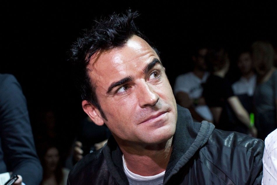 Actor Justin Theroux is seen before the Alexander Wang SpringSummer 2013 collection during New York Fashion Week, September 8, 2012.