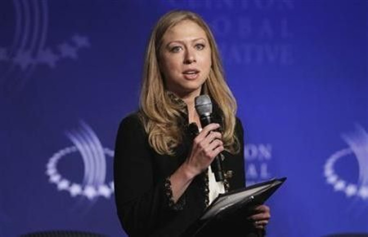 Chelsea Clinton speaks during a panel discussion regarding technologies for economic empowerment at the Clinton Global Initiative in New York, September 22, 2011.
