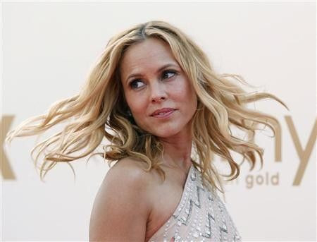 Actress Maria Bello from ''Prime Suspect'' arrives at the 63rd Primetime Emmy Awards in Los Angeles
