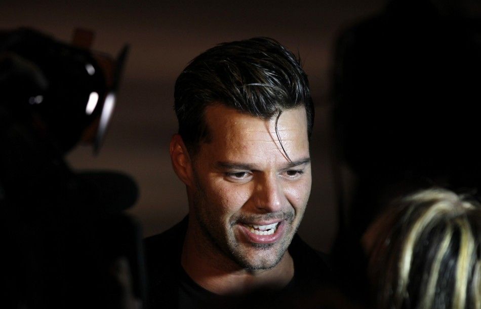 Singer Ricky Martin attends a presentation of Marc Jacobs SpringSummer 2013 collection during New York Fashion Week September 10, 2012. 