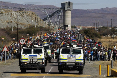 South African mine strikes