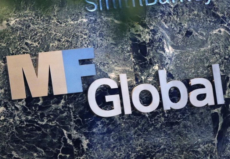 The sign marking the MF Global Holdings offices