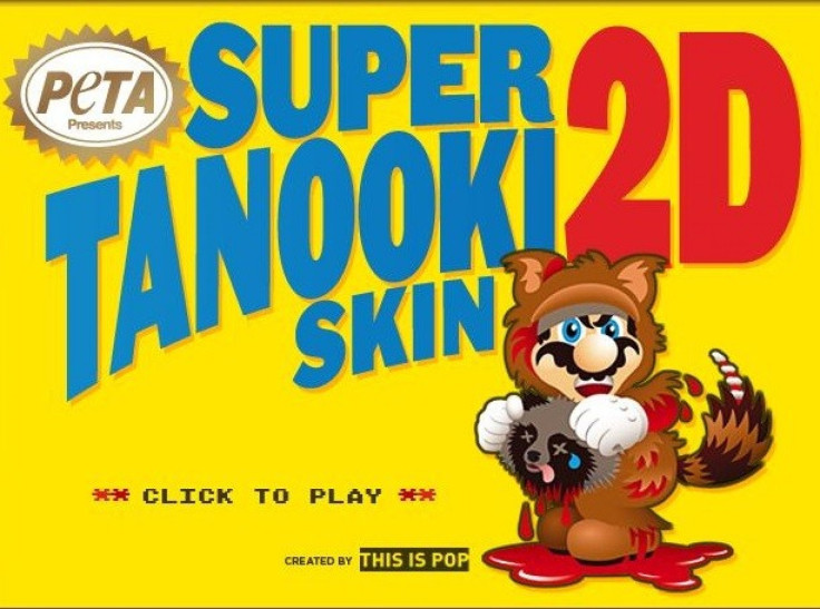 PETA believes Mario takes a “pro fur” stance” because he “wears the skin of a raccoon dog to give him special powers.”