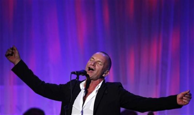 Musician Sting performs at the Clinton Global Initiative in New York