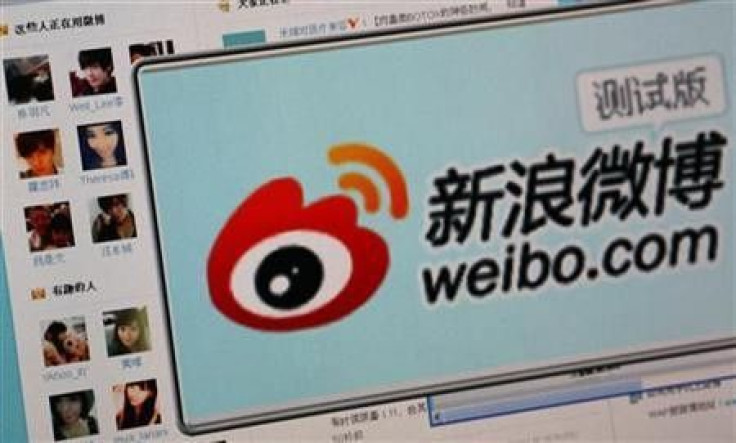 The logo of Sina Corp's Chinese microblog website ''Weibo'' is seen on a screen in this photo illustration taken in Beijing September 13, 2011.