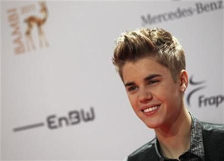 Canadian singer Justin Bieber