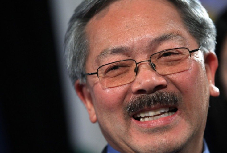 San Francisco Mayor Ed Lee speaks at his election day party in San Francisco