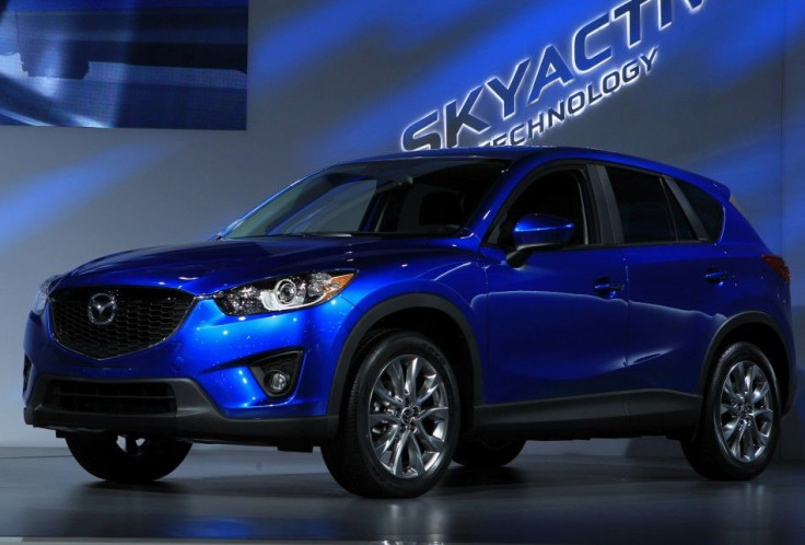 The Mazda CX-5 is unveiled at the LA Auto Show in Los Angeles, California