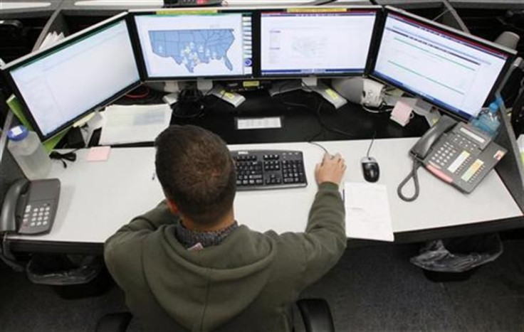 Josh Mayeux, network defender, works at the Air Force Space Command Network Operations & Security Center at Peterson Air Force Base in Colorado Springs