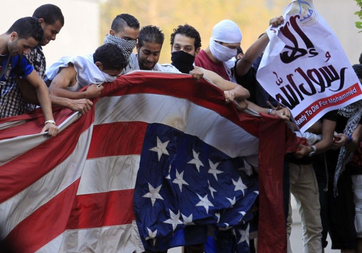 Flag Torn Down in Cairo