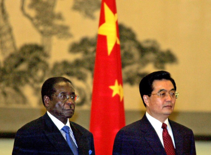 China&#039;s President Hu and Zimbabwe&#039;s President Mugabe