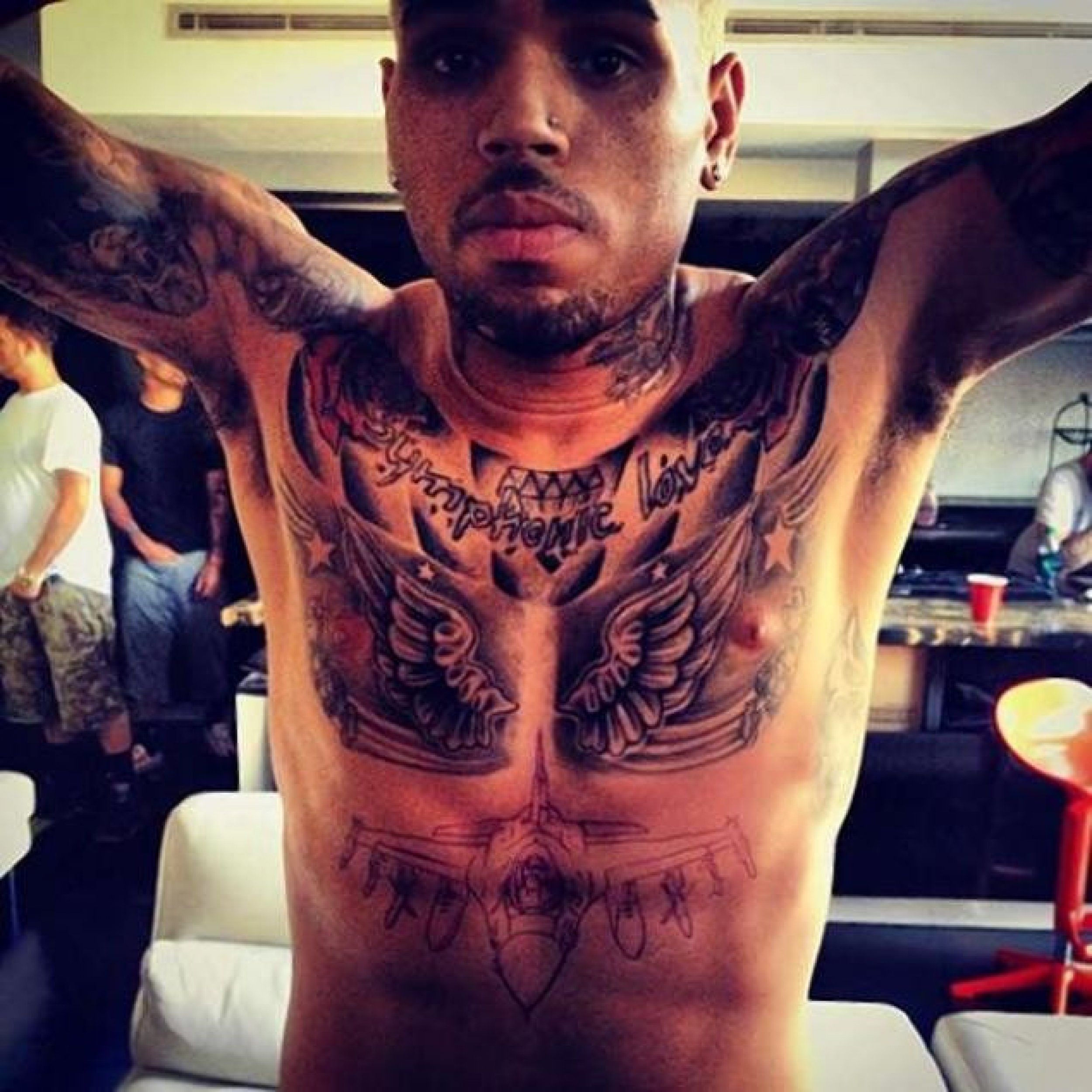 Chris Brown's new tattoo