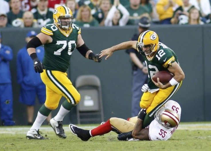 Aaron Rodgers threw for 303 yards in the 2012 season opener.