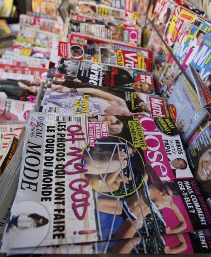 French Magazine Closer Carrying Kate Middleton's Topless Pictures Out on Stands