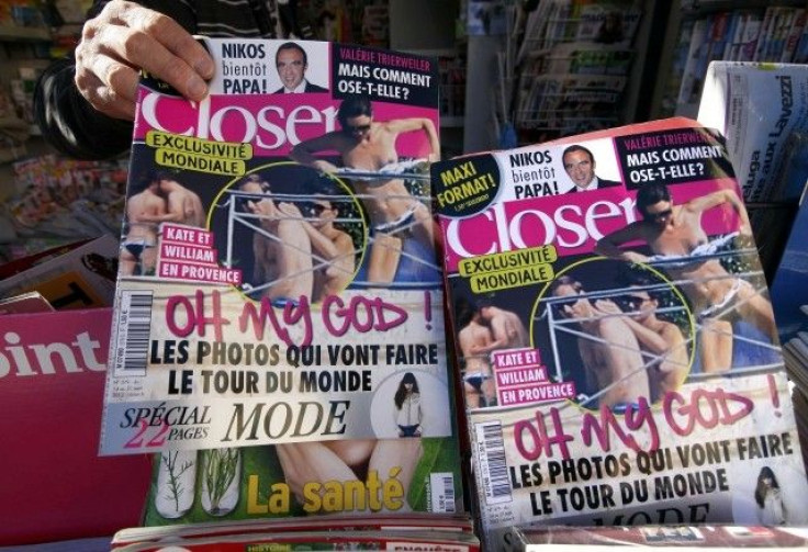 French Magazine Closer Carrying Kate Middleton&#039;s Topless Pictures Out on Stands
