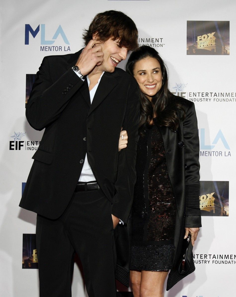 Ashton Kutcher and Demi Moore attend the Mentor LAs Promise gala in Los Angeles