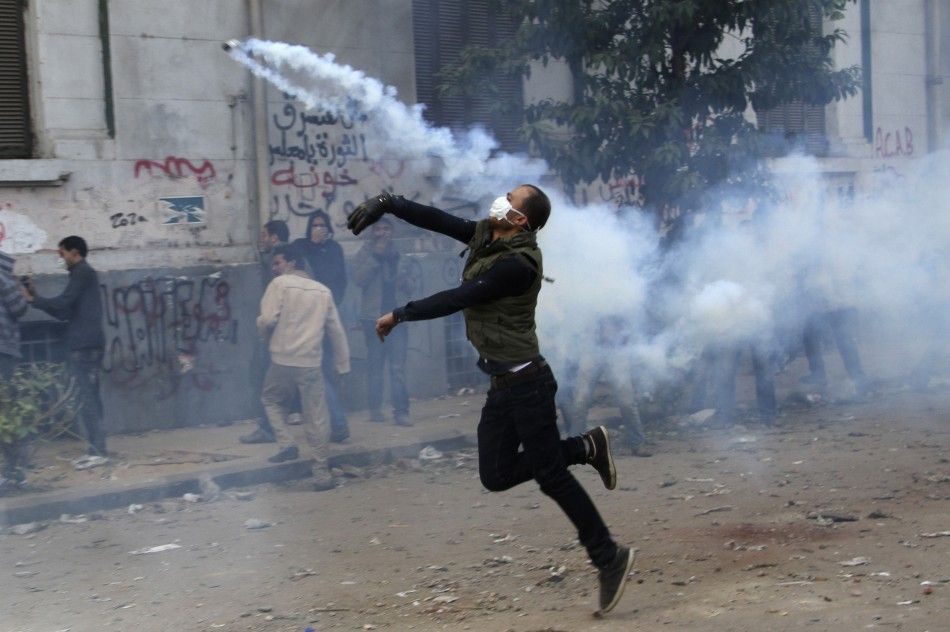 Tear Gas at Tahrir Squar