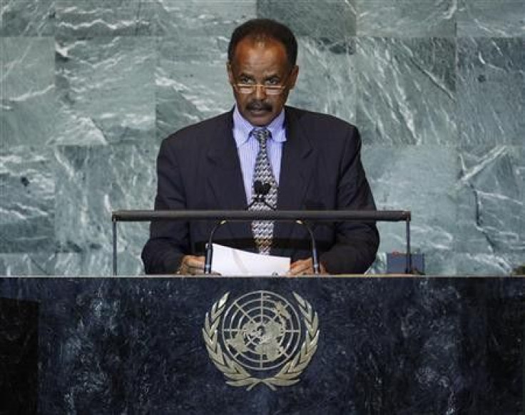 Eritrea&quot;s President Isaias Afwerki addresses the 66th United Nations General Assembly at the U.N. headquarters