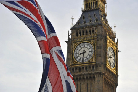 A Union flag flies near Big Ben and the Houses of Parliament in London October 24, 2011.