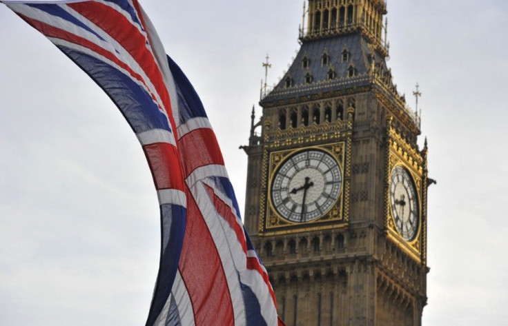 A Union flag flies near Big Ben and the Houses of Parliament in London October 24, 2011.