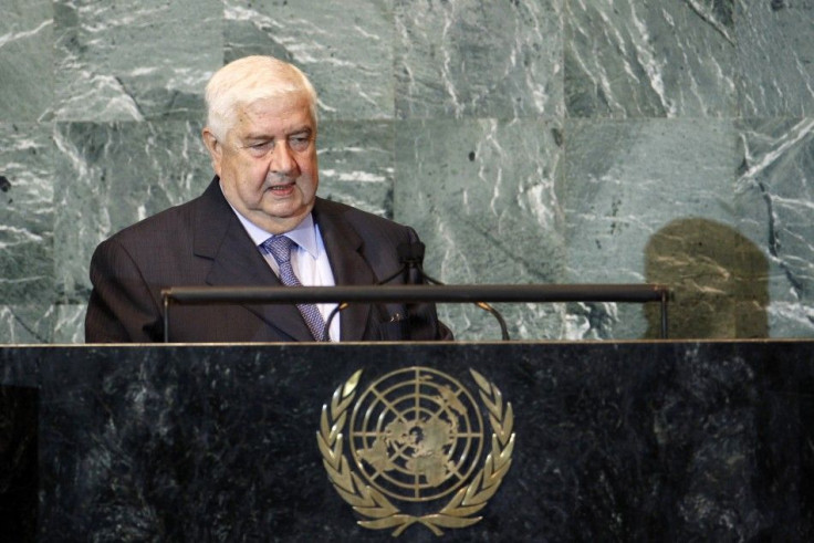 Syrian Foreign Minister Walid Al-Moualem  