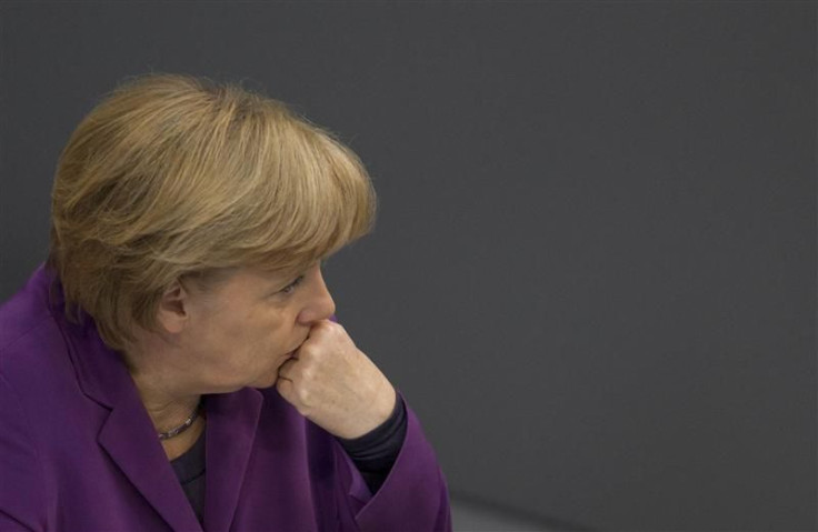 German Chancellor Angela Merkel attends Bundestag session about right-wing violence in Berlin