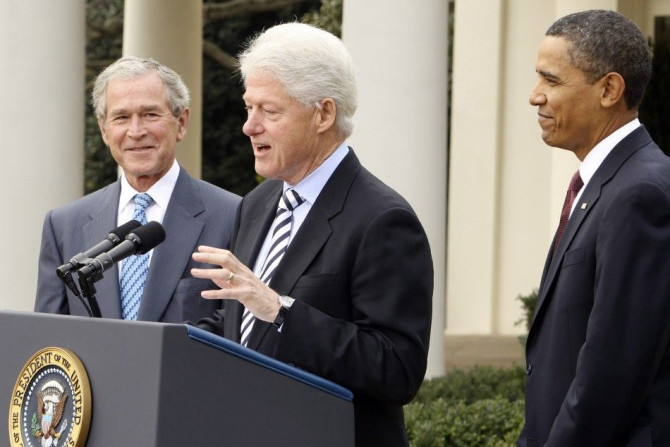 Bush, Clinton and Obama