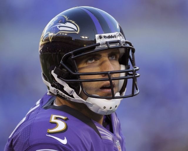 Joe Flacco is second in the NFL in passing yards.