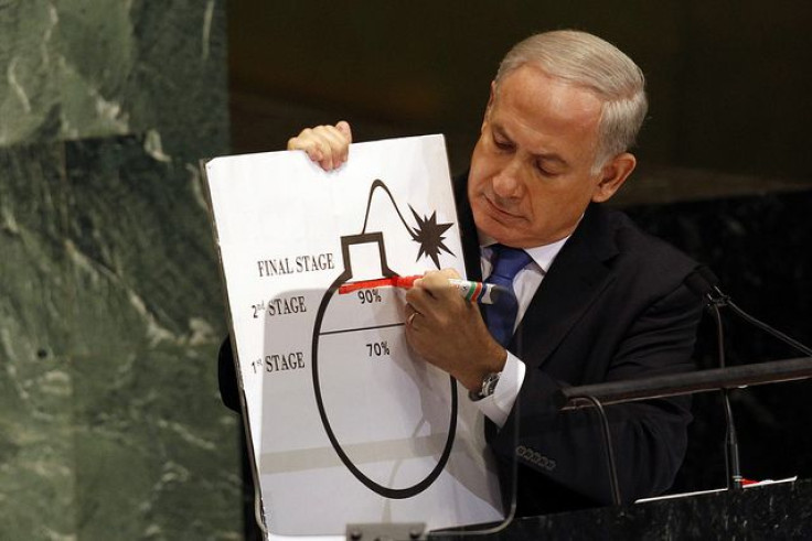 Netanyahu and his cartoon bomb